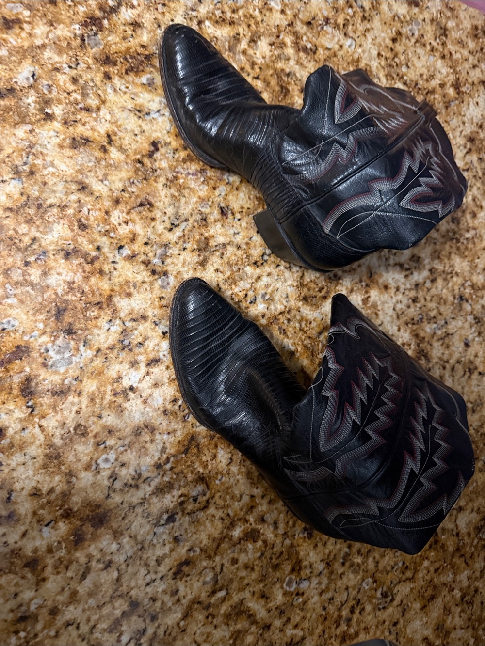 Frye Black Leather Western Heeled SEXY Boots